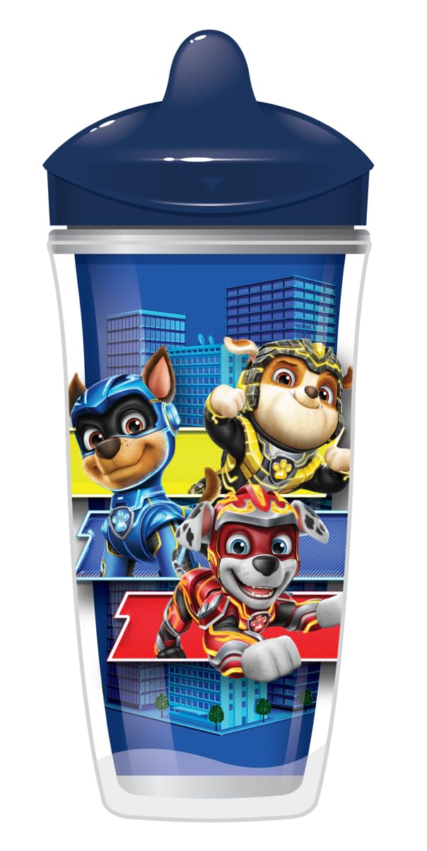 [Australia] - Playtex Baby Sipsters Stage 3 PAW Patrol Spout Cups, Spill-Proof, Leak-Proof, Break-Proof - Red & Blue, 9 Oz, 2 Count Stage 3 - Red & Blue 