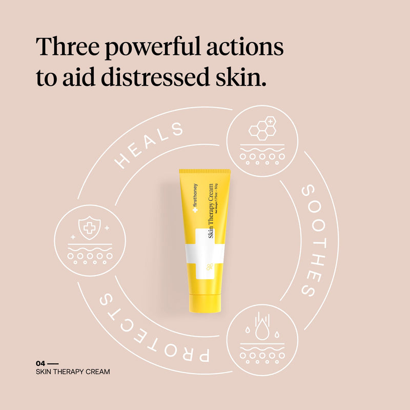 [Australia] - FIRST HONEY¬Æ Manuka Honey Cream for Dry & Itchy Skin | Fast Relief for Eczema, Rosacea, Psoriasis, & Dermatitis | Natural & No Fillers | Safe for Babies & Toddlers | 3.5 oz 3.5 Ounce 