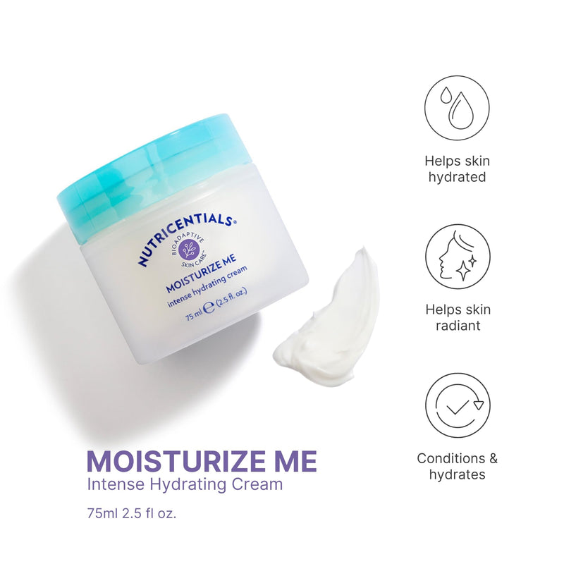 Nu Skin Moisturize Me Intense Hydrate Cream | 2.5 Fl Oz | Night Cream | Bioadaptive botanicals, aloe, pistachio oil & vitamin E hydrate and restore dry skin overnight