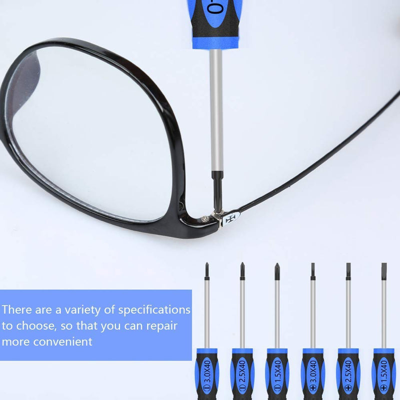 [Australia] - Glasses repair kit with 1000 small screws and 6 magnetic screwdrivers glasses repair set glasses repair tool set for glasses, sunglasses, watches, jewelry silver 