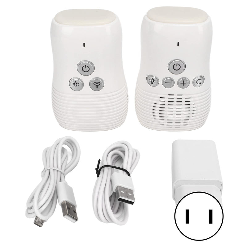 [Australia] - Baby Monitor, Audio Baby Monitor ABS White Two Way Intercom for Baby Room (US Plug) 