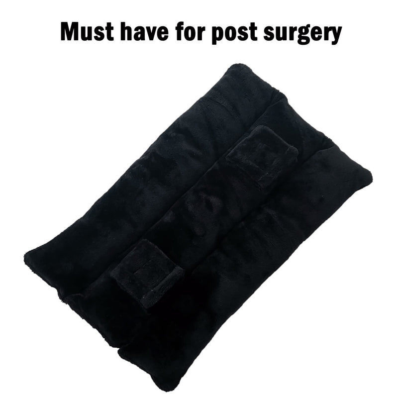 [Australia] - Mastectomy and Hysterectomy Pillow,Masectomy Surgery and Heart Post After Breast Surgery Recovery Gifts Must Haves,Lumpectomy Cushion Pillow,C-Section Chemo Patients Port Seatbelt Pillows(Black) Black 