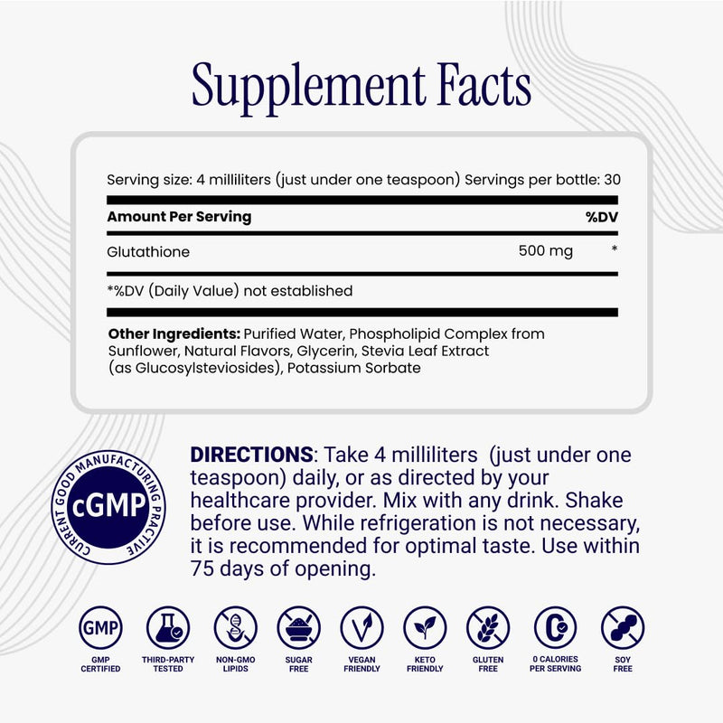 [Australia] - Liposomal Glutathione - Ultra High Absorption Liquid Glutathione Supplement - Supports Natural Detoxification, Immune System, Skin Health, Mental Clarity & Overall Well-Being 4 Fl Oz (Pack of 1) 