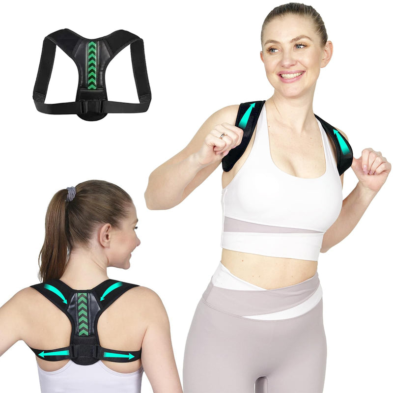 Back Straightener Posture Corrector for Men and Women, Breathable Anti Hunchback Upper and Back Brace, Adjustable Straightening Belt Support for Back, Shoulder and Neck (Small) Small