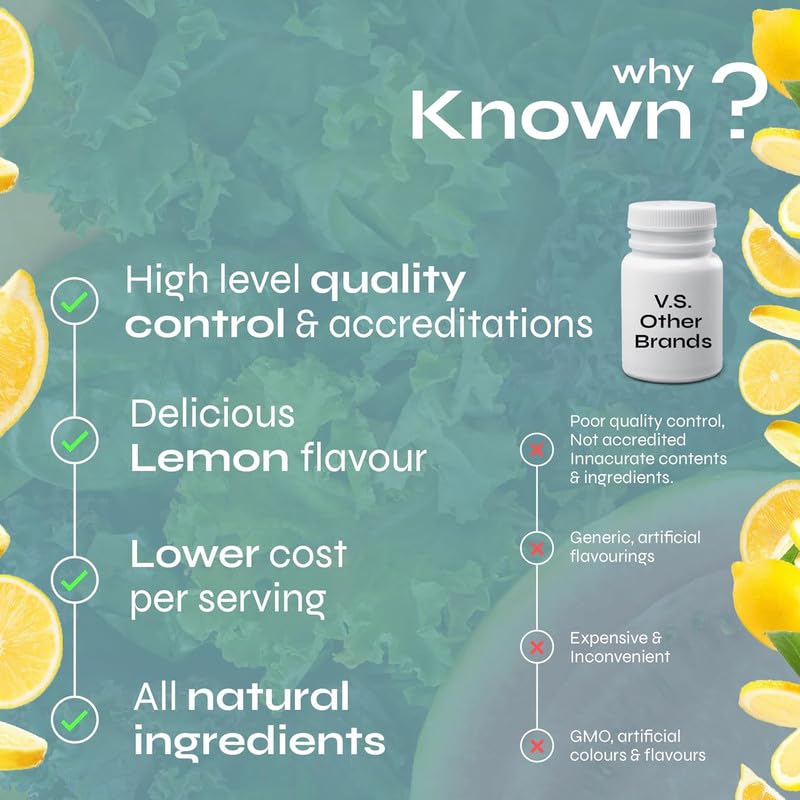 Known Manuka Honey Gummies – Lemon Flavour – 100mg Manuka Honey with Vitamin C, D3 & Zinc – Chewable Gummy Supplement – Natural Immune & Wellness Support – 1 Month Supply – for Men & Women