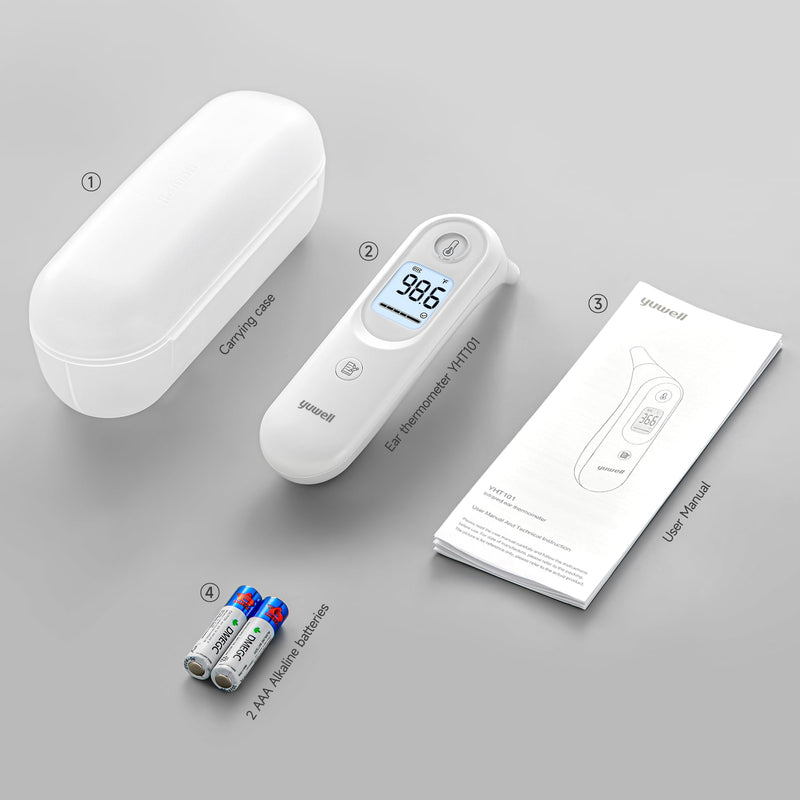 [Australia] - yuwell Thermometer, Digital Ear Thermometer for Adults, Babies, Toddlers and Kids – Fast, Gentle, and Accurate… YHT101 