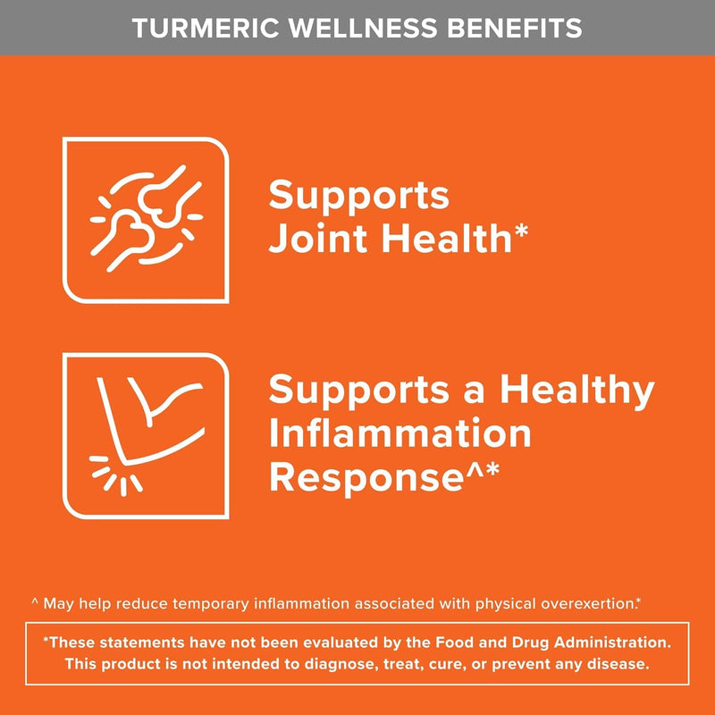 Turmeric Curcumin with Black Pepper & Ginger, 2400mg Turmeric Extract with 95% Curcuminoids, Extra Strength Supplement, 105 Count (Pack of 1)