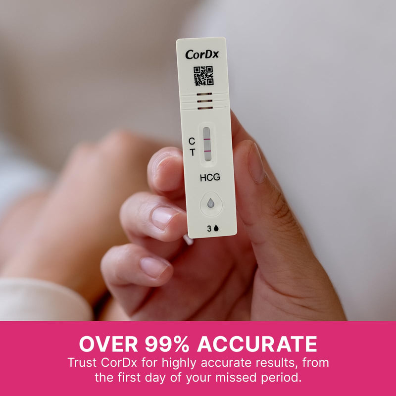 [Australia] - CorDx Early Detection Pregnancy Test Kit, Urine Tests for Easy at Home hCG Level Testing, Tester for Pregnant Women, Clear, Fast and Reliable Result with Over 99% Accuracy, 21 Pack Cassettes 21 Count (Pack of 1) 