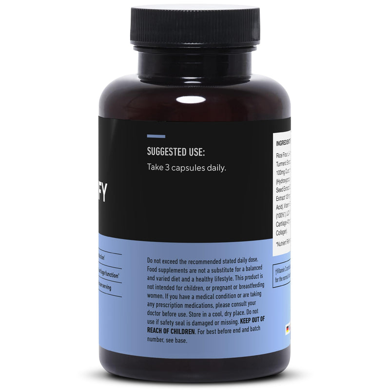 Legion Fortify Joint Pain Supplement - Best Natural Remedy for Anti Inflammation and Improving Joint Mobility. Reduces Stiffness in Jaw, Facet, SI, Hands, Finger, Toe, Hip, Knee & Back. 30 Servings