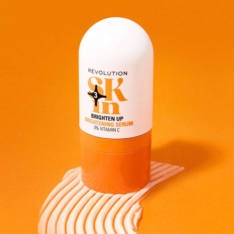 Revolution Skin Brighten Up 3% Vitamin C Brightening Face Serum, 1.01 fl oz | Helps Even Skin Tone with Vitamin C, Vegan & Cruelty-Free 1.01 Fl Oz (Pack of 1)