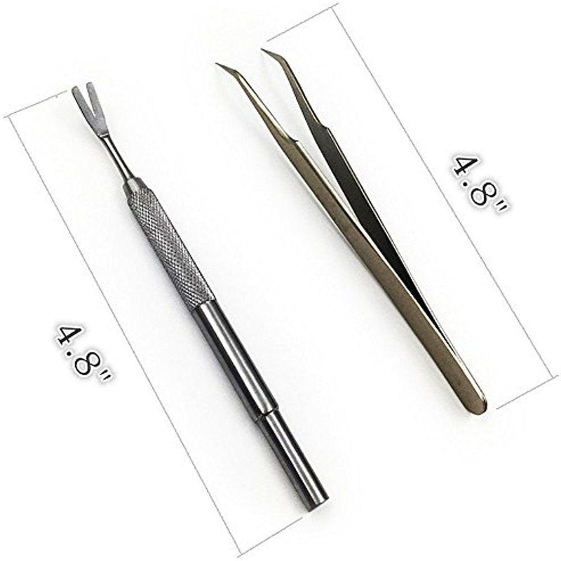 Tick Remover Tool Kit - Stainless Steel Tick Remover + Tweezers for Pets Dog Cat and Humans with Storage Box - PawsPlanet Australia