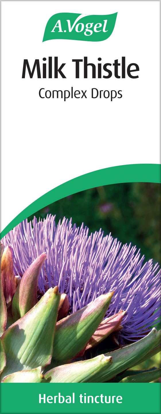 A.Vogel Milk Thistle Complex Drops 100 ml | Liquid Herbal Supplement with Milk Thistle + Artichoke, Dandelion, Peppermint & Boldo | Convenient Dropper for Daily Use 100 ml (Pack of 1)