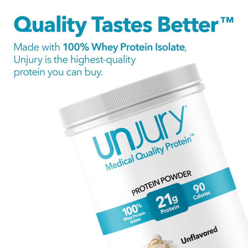 [Australia] - Unflavored Protein Powder | 21g 100% Whey Isolate Protein Powder | Unflavored Whey Protein Powder | Low Carb and Sugar Free Whey Protein Isolate | Gluten Free | Certified Kosher | 15 Servings 