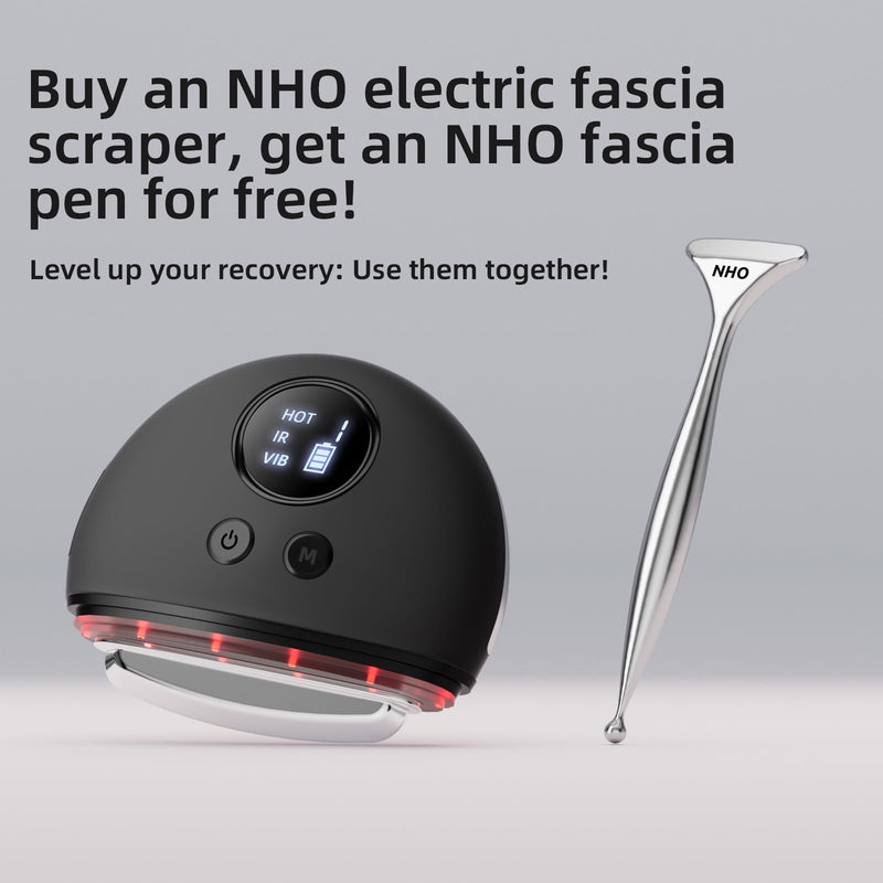[Australia] - NHO Electric Fascia Knife, Heating and Vibration, Muscle Scraper Tool, Fascia Blaster, Fascia Tool Massage Tools for Deep Tissue, IASTM, Trigger Point Massage Tool, Gua Sha, Myofascial Release Tool 