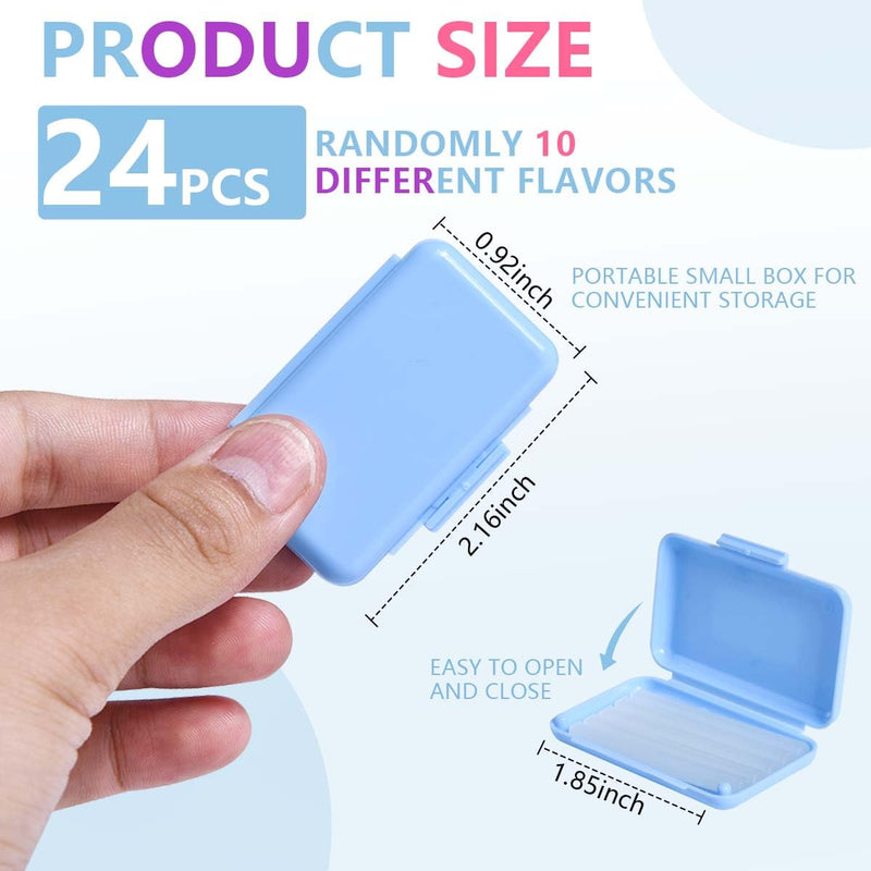 24 Pack Colorful Orthodontic Wax Dental Wax for Braces Wearer 24 Pack