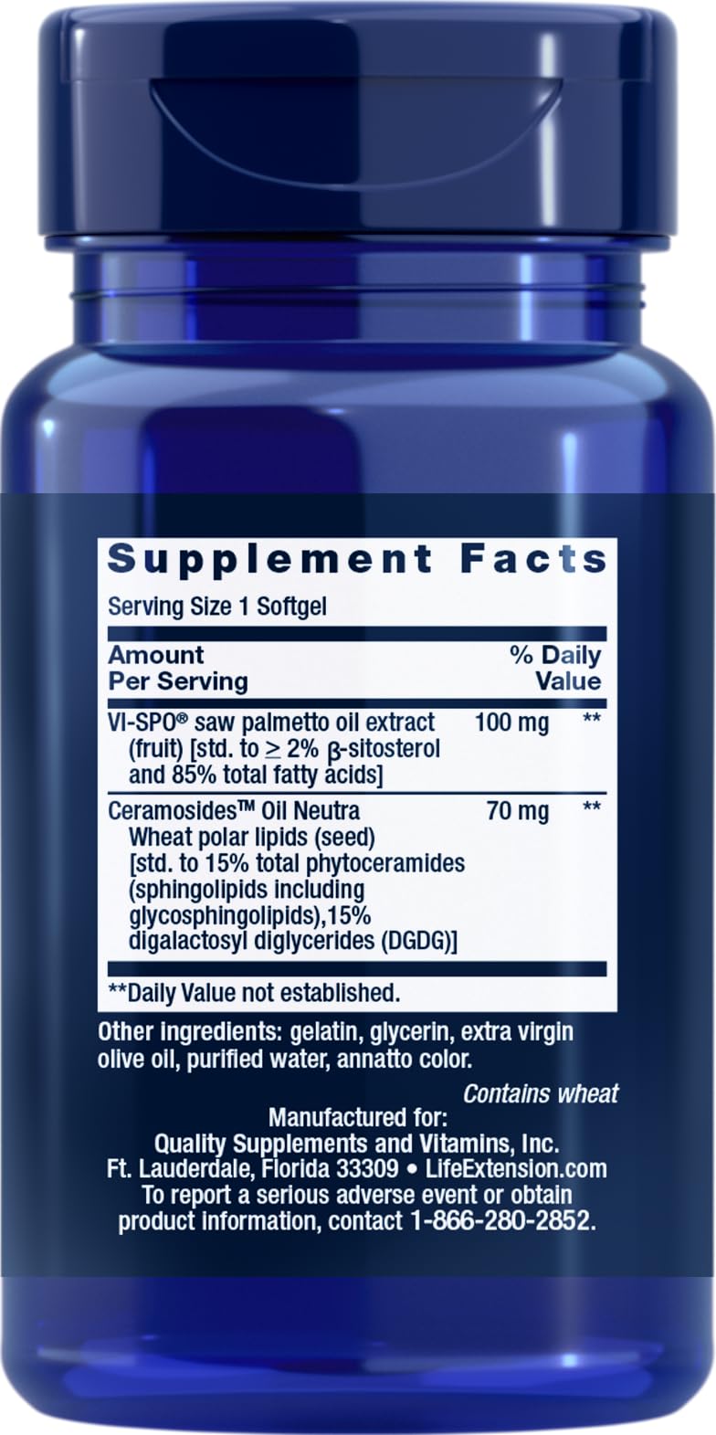 Life Extension Hair Growth for Women, Hair Growth Supplement, Fullness and Density, Ceramosides™, VI-SPO®, Non-GMO, 1-Daily, Gluten-Free, 30 softgels