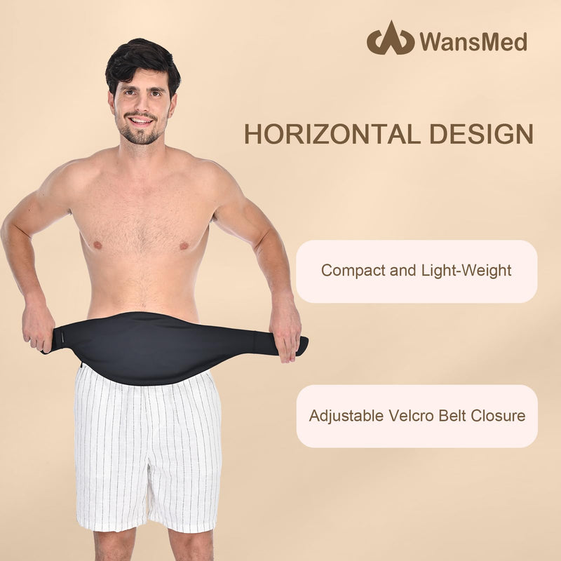 [Australia] - Colostomy Bag Covers for Men and Women, Stealth Belt for Sports and Daily Life, Colostomy Supplies Small Black 
