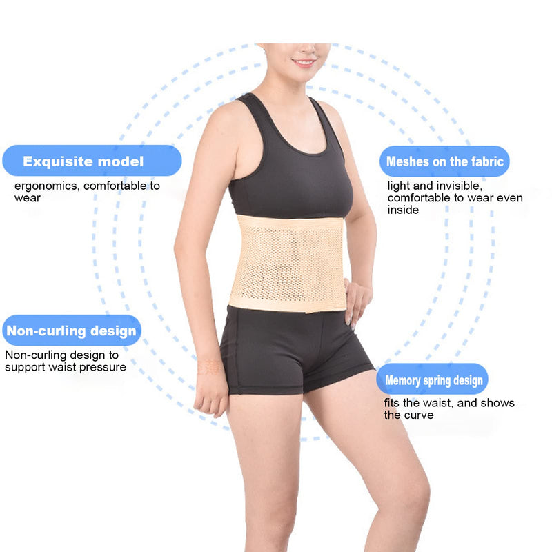 Abdominal Binder, Lower Waist Support Belt Postpartum Belly Band Tummy Tuck Compression Wrap Pelvis Back Brace Pelvis High Elasticity Breathable Girdle Recovery Stretches for Men Women(XXL) XXL