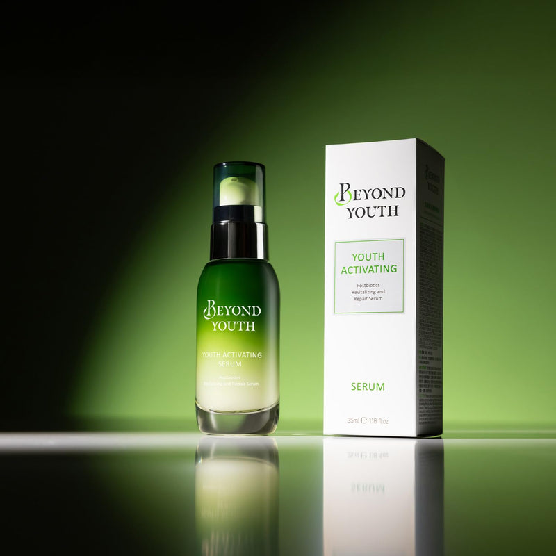 BEYOND YOUTH Youth Activating Serum - Revitalizing & Repair for Dry & Sensitive Skin with Bifida Ferment Lysate, 7 Postbiotics, Vitamin B5 & 6 Seaweed Extracts to Preserve Youthful Skin - 35 ml