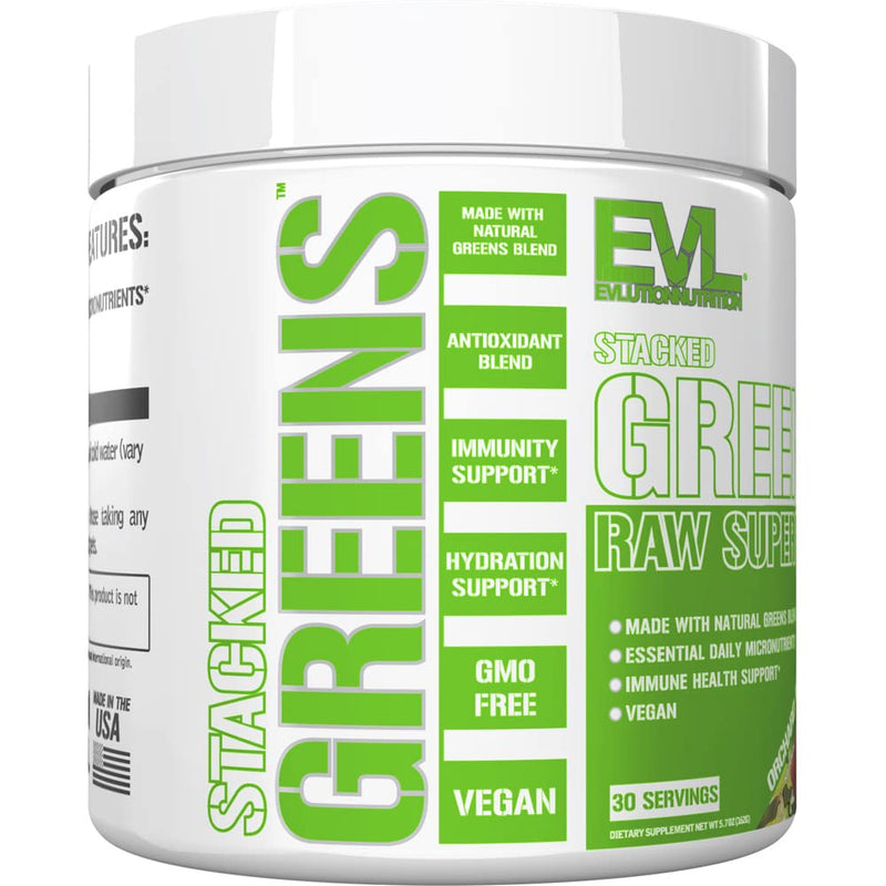 [Australia] - Evlution Nutrition Stacked Greens Raw Superfood, Vegan, Gluten-Free, 30 Servings (Orchard Apple V2) Orchard Apple V2 