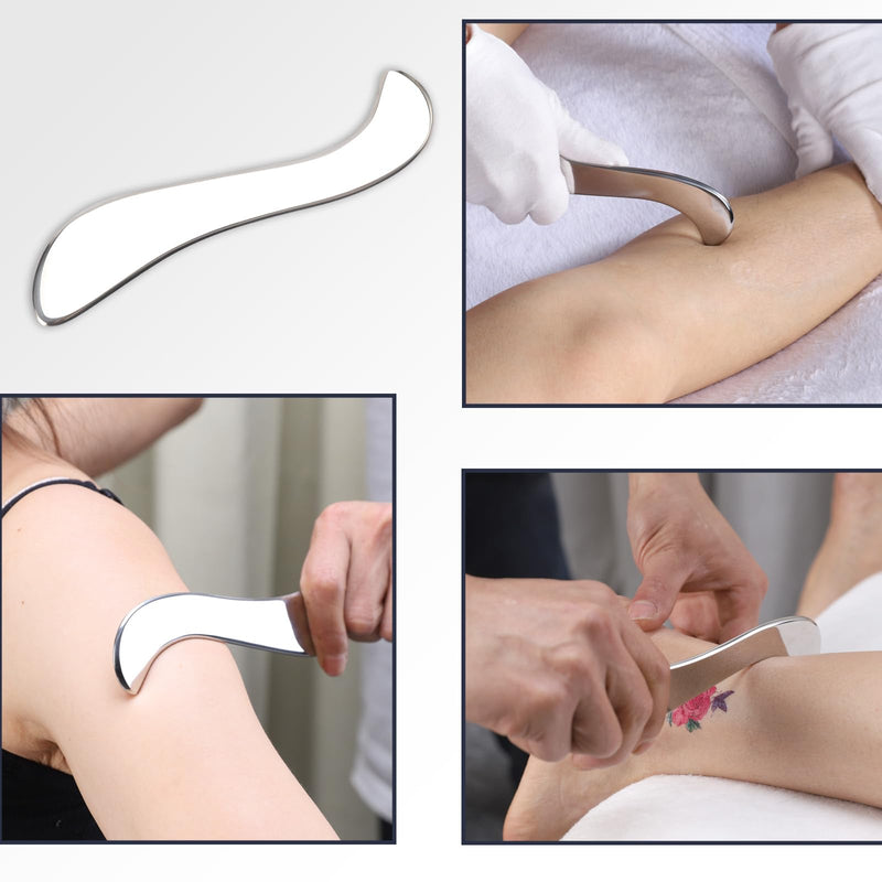 [Australia] - FeelFree Sport 3 in 1 Muscle Scraper Tool-Gua Sha Scraping Tool Physical Therapy Massage Tool-Soft Tissue Mobilization for Back, Legs, Arm (A+D+S) A+D+S 