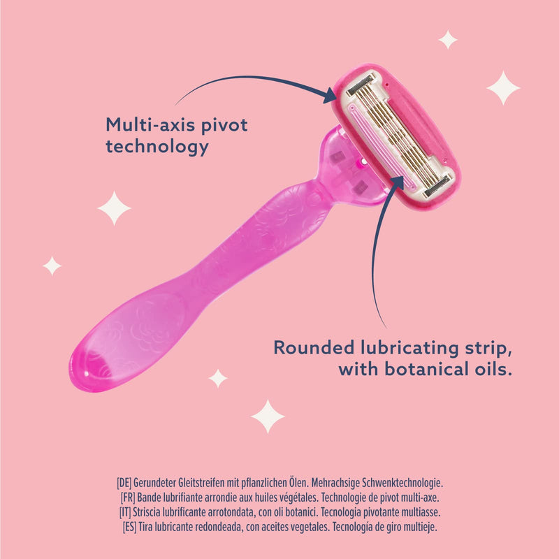 [Australia] - by Amazon Women's razor with 5 blades and handle with multi-axis joint, including 7 replacement blades 