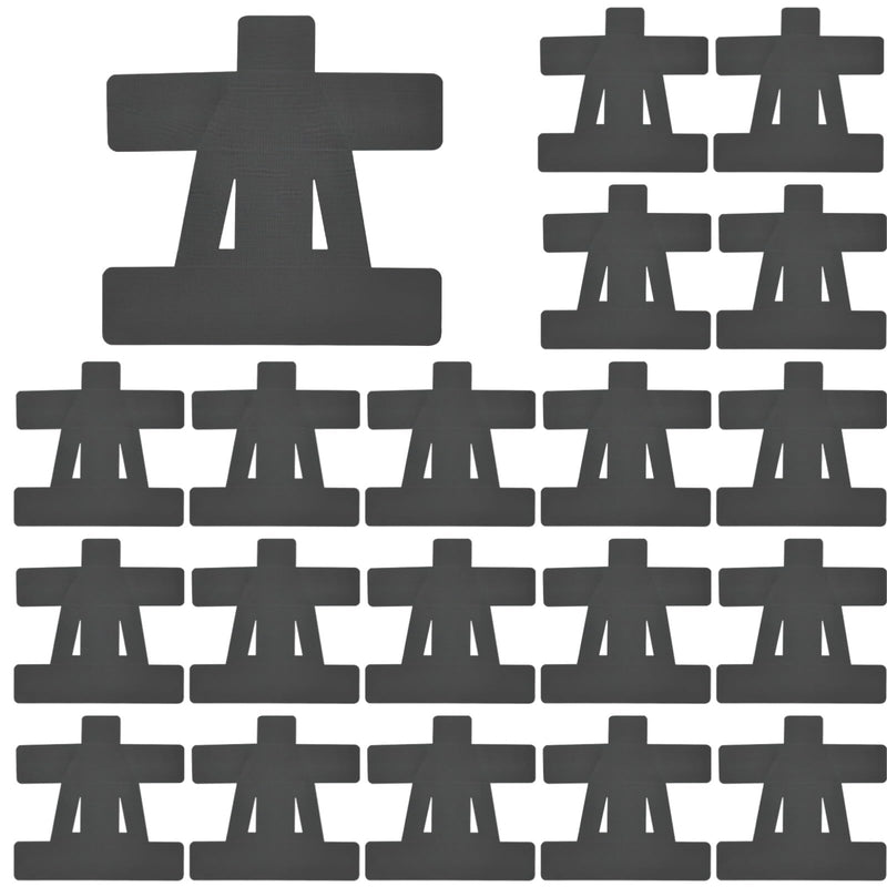 20 Pcs Shoulder Kinesiology Tapes, Black Cotton Sport Tapes, Cross-Shape Design, Breathable & Stretchy, Latex-Less, Ideal for Pain Relief, Shoulder Support