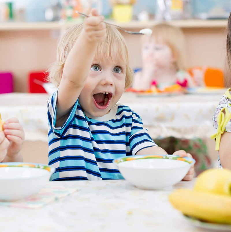 [Australia] - 6 Piece Stainless Steel Kids Silverware Set - Child and Toddler Safe Flatware - Kids Utensil Set - Metal Kids Cutlery Set (Includes 3 Small Kids Spoons & Kids 3 Forks) 6 Piece 