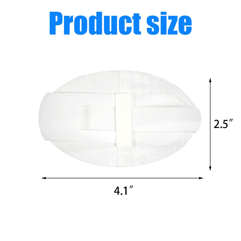 Catheter Stabilization Device Patch, Non-Woven Foley Tube Holder & Leg Bag Strap Sticker, Adhesive Fixation for Urinary, PEG & G-Tube (40 Pcs, White) White 5