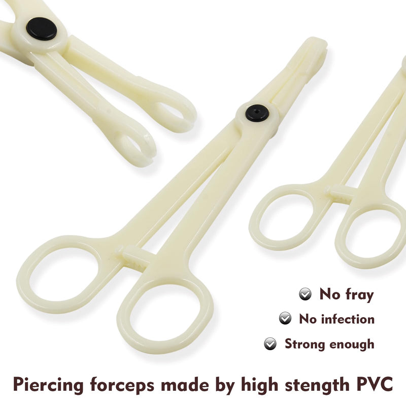 [Australia] - Rayyl Body Piercing Tool Kit - 42Pcs Piercing Kit with 12G 14G 16G 18G 20G Piercing Needles Piercing Clamps Forceps for Ear Nose Belly Button Tongue Eyebrow Body Piercing Tool Kit Piercing Supplies 