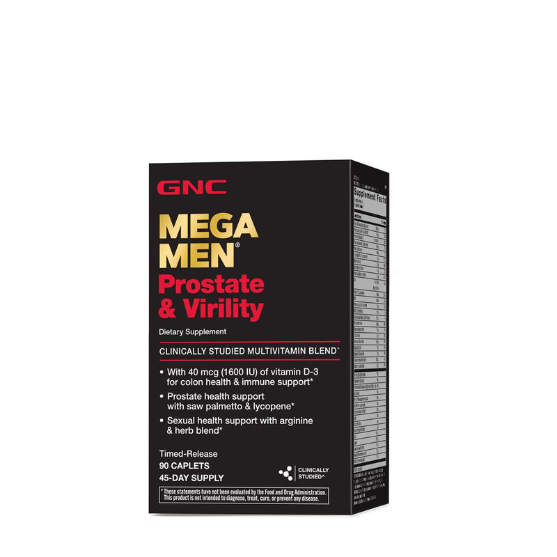 [Australia] - GNC Mega Men Prostate and Virility Multivitamin, Supports Optimal Sexual Health and Prostate Health, 90 Count 