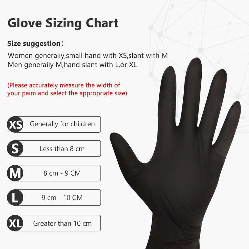 [Australia] - Nitrile Disposable Gloves Pack of 100, Latex Free Safety Cooking Working Gloves for Food Handle or Industrial Use Large (Pack of 100) 