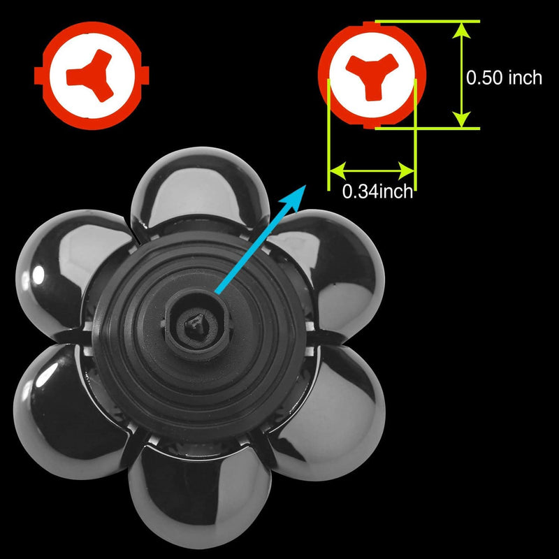 Universal Upgrade 7 Blades Head Shaver Replacement Heads Compatible with Freedom Gold shaver and some brands. 7D Electric Shaver Replacement Heads Waterproof Easy to Clean With Cleaning Brush 7d Black