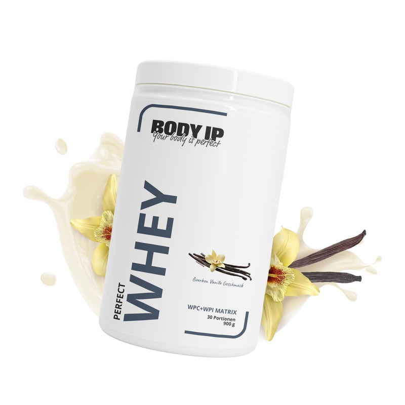 [Australia] - BODY IP Perfect Whey Protein Powder | Creamy Bourbon Vanilla | Protein powder for protein shake & muscle building | high BCAA content | 30 servings | Whey Isolate & Concentrate | high protein content | 900g 900g (pack of 1) 