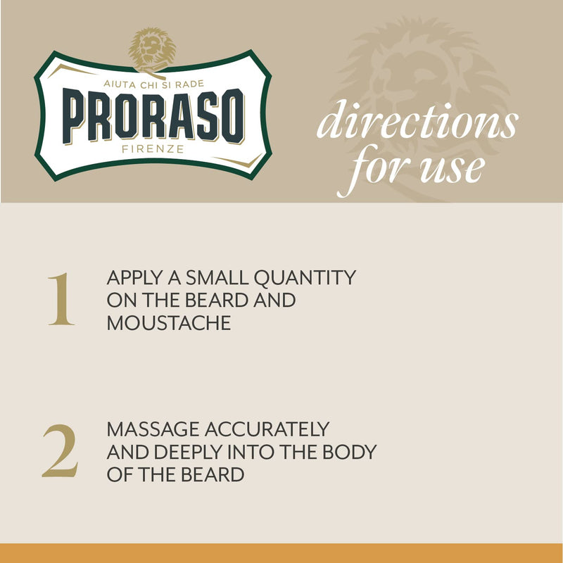 [Australia] - Proraso Beard Balm, Wood and Spice, 2 × 100 ml, scented beard balm protects and nourishes the beard and helps relieve itching and irritation, Made in Italy 