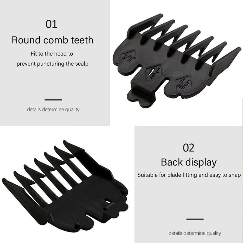 [Australia] - Hair trimmer attachment set, limit comb replacement for hair trimmer, hair clipper attachments, 10 pieces choice attachments hair clipper guide limit comb slide-on combs for clippers 