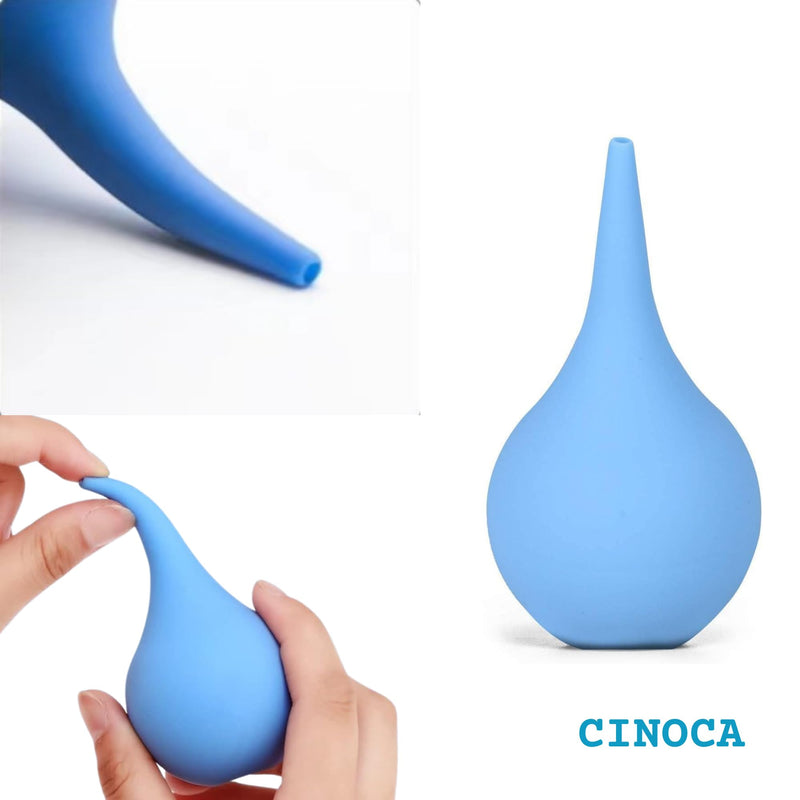 [Australia] - Bulb Syringe - Blue Ear Bulb Syringe for Ear Wax Removal - 2Oz, 2 Pack - Ideal Bulb Suction Baby Aid - Ear Wax Bulb Syringes for Safe, Gentle Cleaning 