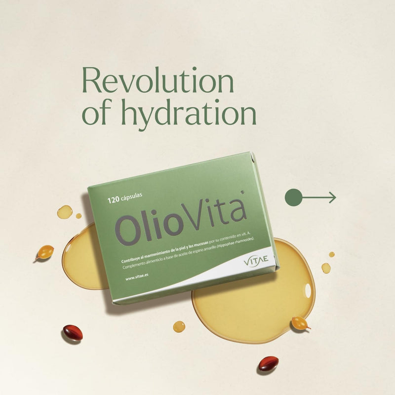 Vitae Oliovita | Menopause Supplement | 100% Sea Buckthorn Oil (with omega7) | Hydration, Nutrition and Regeneration of Skin | Antioxidant | Cellular Aging | Skincare | 60 Capsules