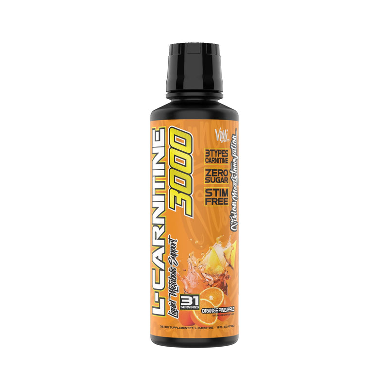 [Australia] - L-Carnitine 3000 Liquid | 3000 mg Carnitine Supplement | Zero Calorie Zero Sugar Keto Friendly for Men and Women – Great Tasting| 31 Servings (Orange Pineapple, 16 fl. oz.) Orange Pineapple 