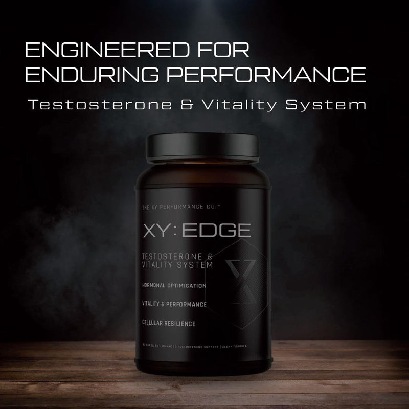 XY Edge | Testosterone Support Supplement for Men | Clinically Engineered Hormonal Balance & Vitality System | 90 Capsules