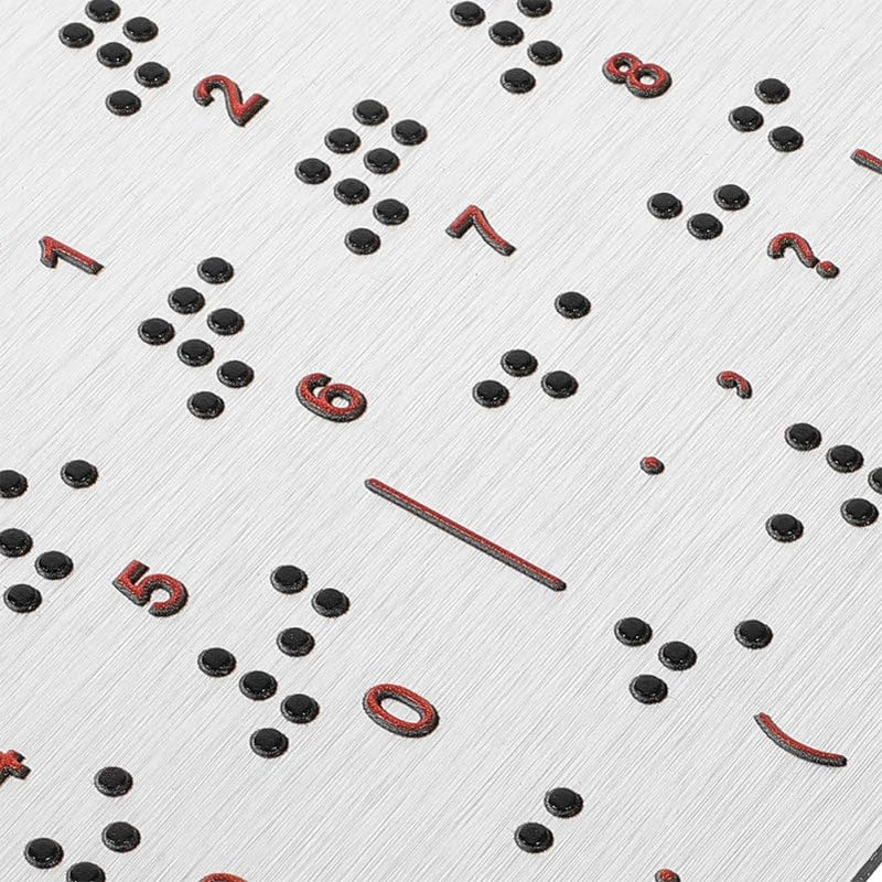 BESTonZON 2 Pack Braille Alphabet Boards with Raised Dots for Letters Numbers Punctuation - Tactile Braille Learning Aid for Blind Children Beginners at Home and School