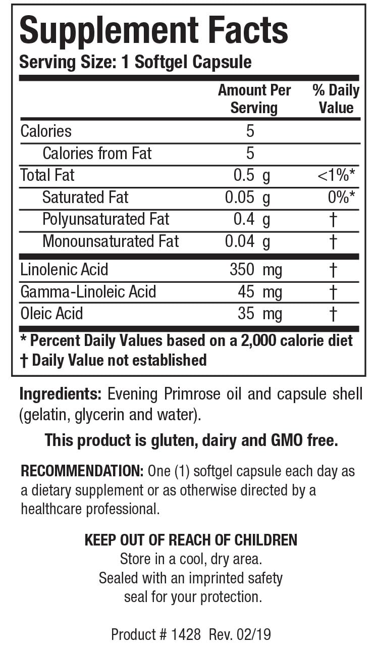 [Australia] - Biotics Research Evening Primrose Oil Potent Gamma Linolenic Acid GLA Source, Linoleic Acid, Healthy and Balanced Body Response, Cardiovascular, Neurological, Skin, Women’s Health. 100 Softgels 
