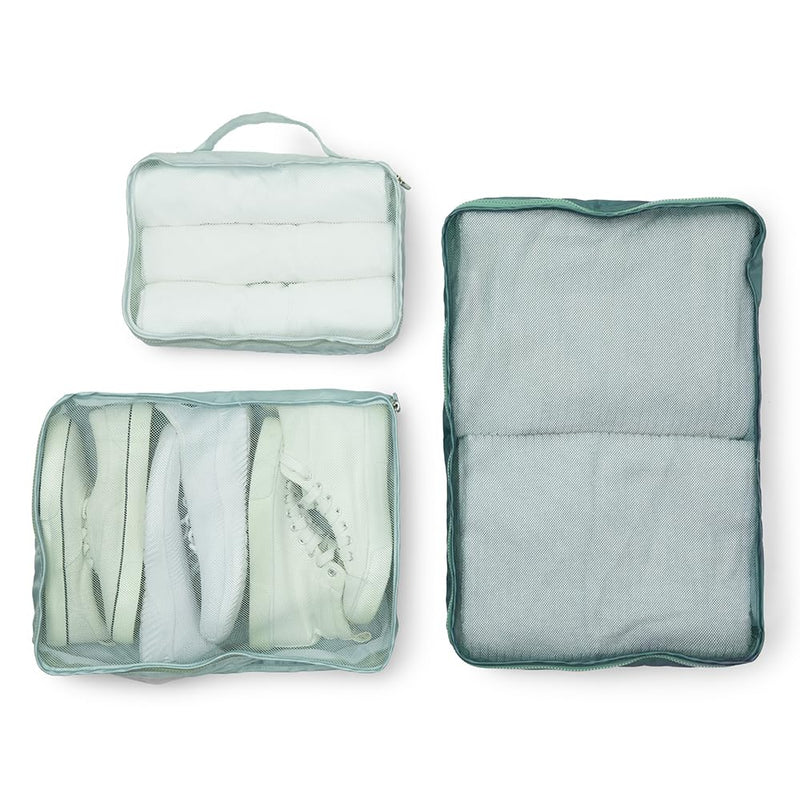 Miamica Packing Cube Set - 3-Piece Set, Sage Green