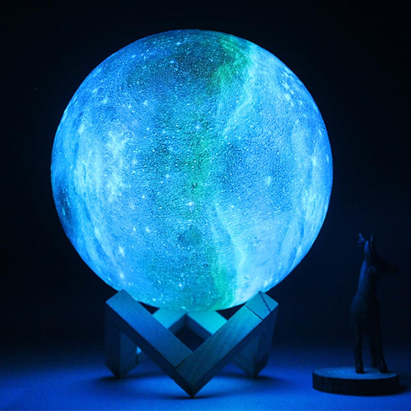 [Australia] - Moon Lamp Galaxy Lamp 5.9 inch 16 Colors LED 3D Moon Light, Remote & Touch Control Lava Lamp Moon Night Light Gifts for Girls Boys Kids Women Birthday 