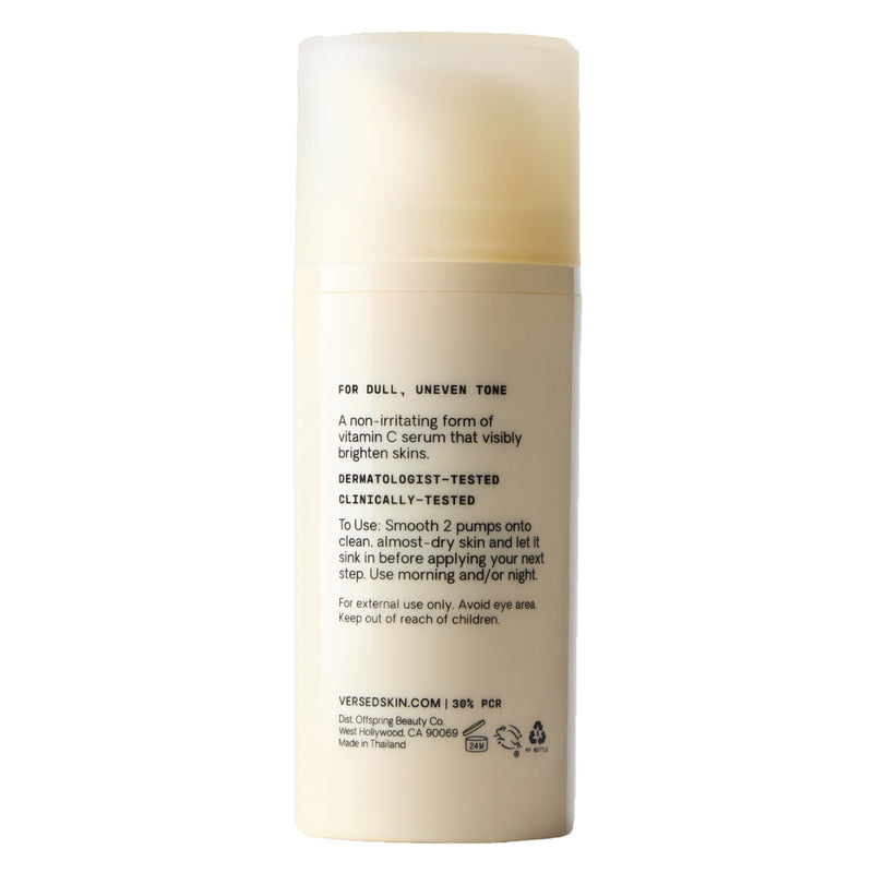 VERSED Weekend Glow Brightening Serum | Vitamin C & Licorice Root, 1 Oz | Lightweight, quick-absorbing antioxidant formula hydrates, boosts glow and improves the look of uneven tone