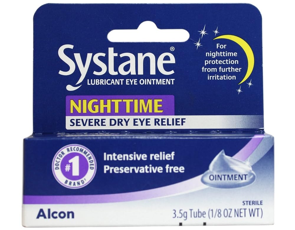 Systane Nighttime Lubricant Eye Ointment 3.5g Tube Health Personal Care