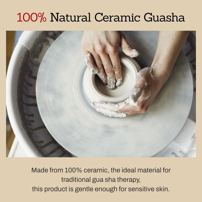 MEDITHERAPY SOKSAL GUASHA,Ceramic Gua Sha,Body Massage Tool, Korean Body Guasha, Guasha Board, Face Lift, Muscle Relief Massage Board (Body Massager) BODY MASSAGER