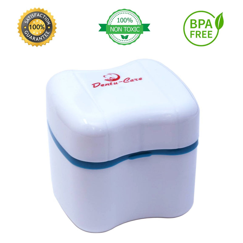 Professional Denture Care System - 2 Dual-Head Cleaning Brushes, Plaque Removal Tool & Premium Travel Case - Complete Daily Care Kit for Full & Partial Dentures