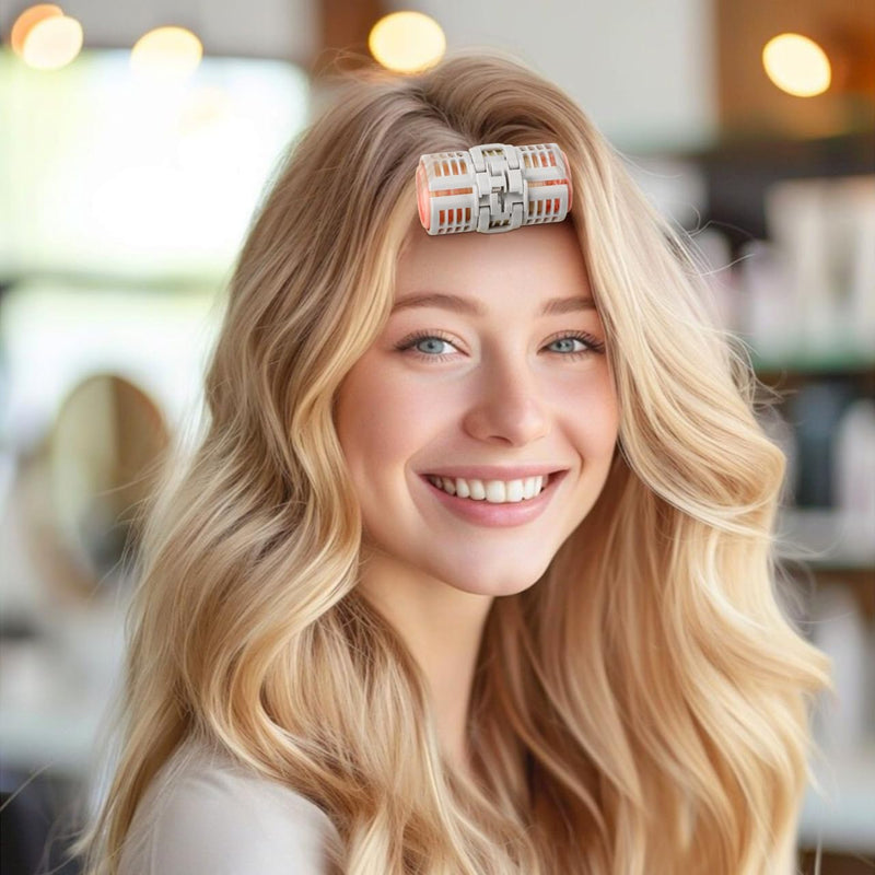 Hair Rollers with Clip Volumizing Bangs Curler DIY Styling Accessories Tool Portable Self Grip Volume Hair Root Clips 6PCS