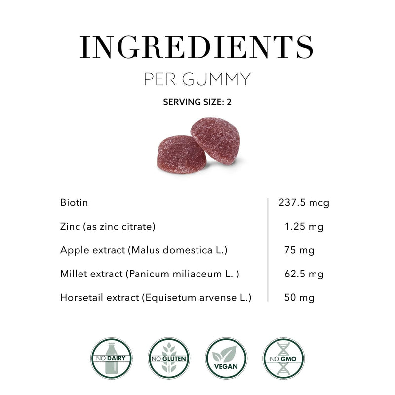NEW NORDIC Hair Volume Daily Biotin Support Gummies 60-Day Supply - 1 Pk | Daily biotin gummies with biotin and apple extract in a delicious red apple flavor for everyday wellness routines 60 Count (Pack of 1)